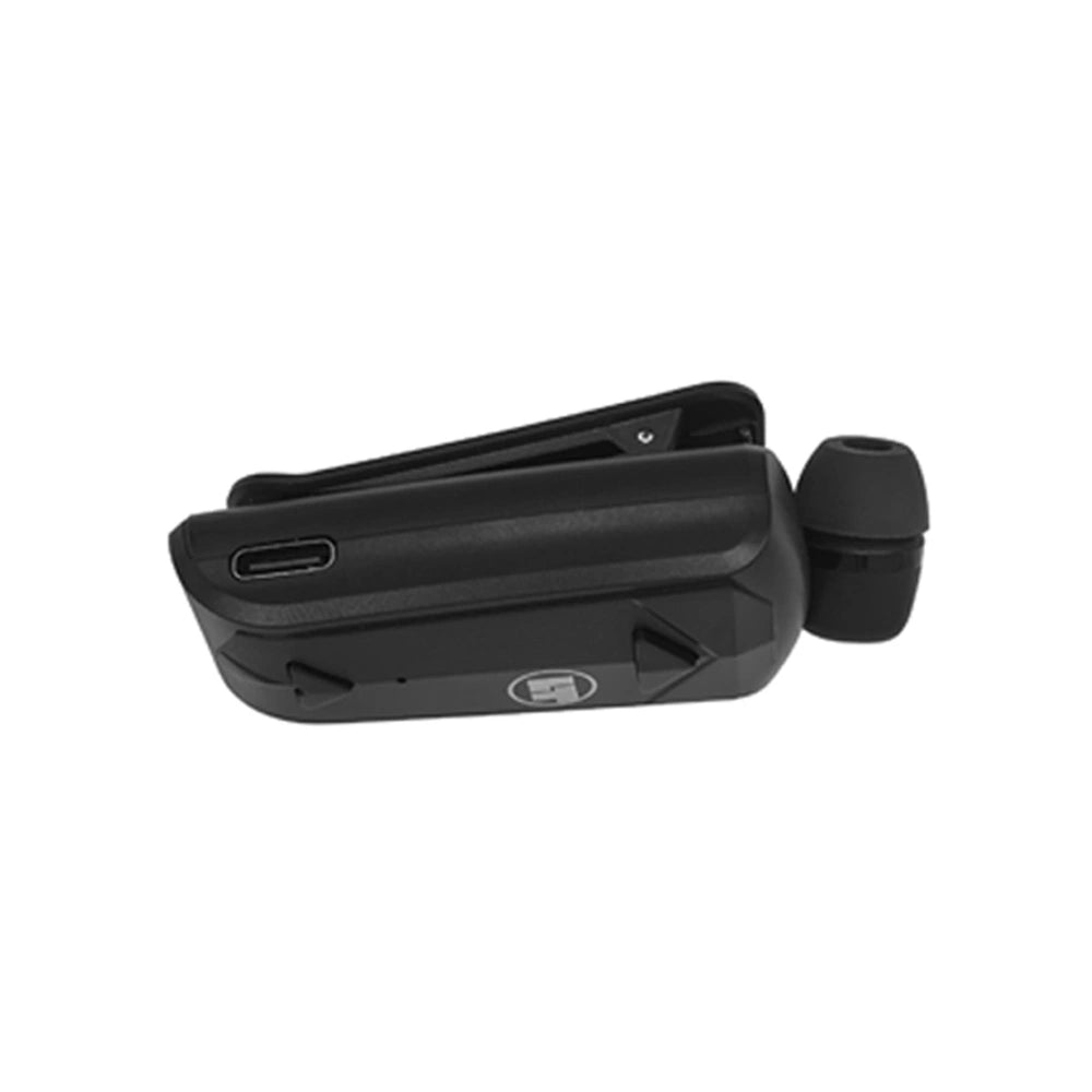 LAMTECH RETRACTABLE BT 5.3 CLIP ON HEADSET BLACK (HANGING CORD)