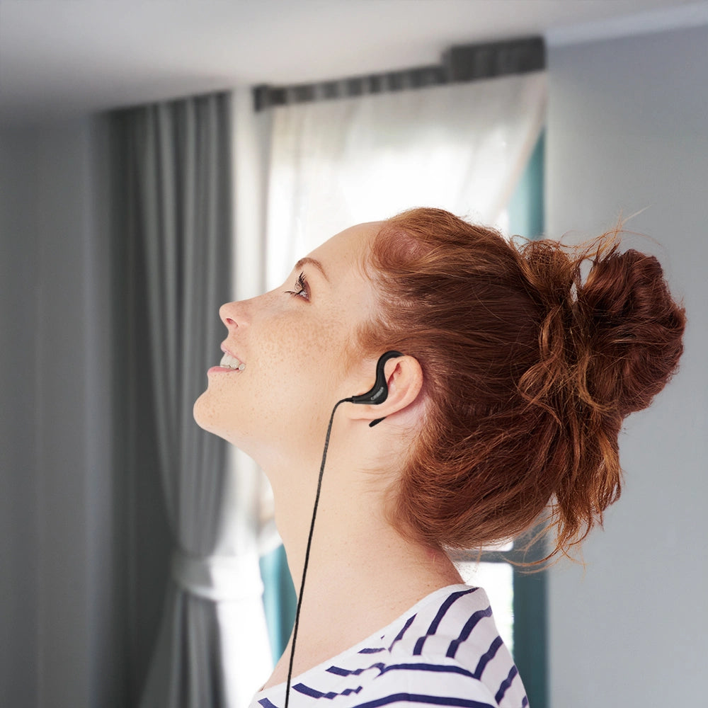 LAMTECH SPORT MOBILE EARPHONES WITH MIC BLACK