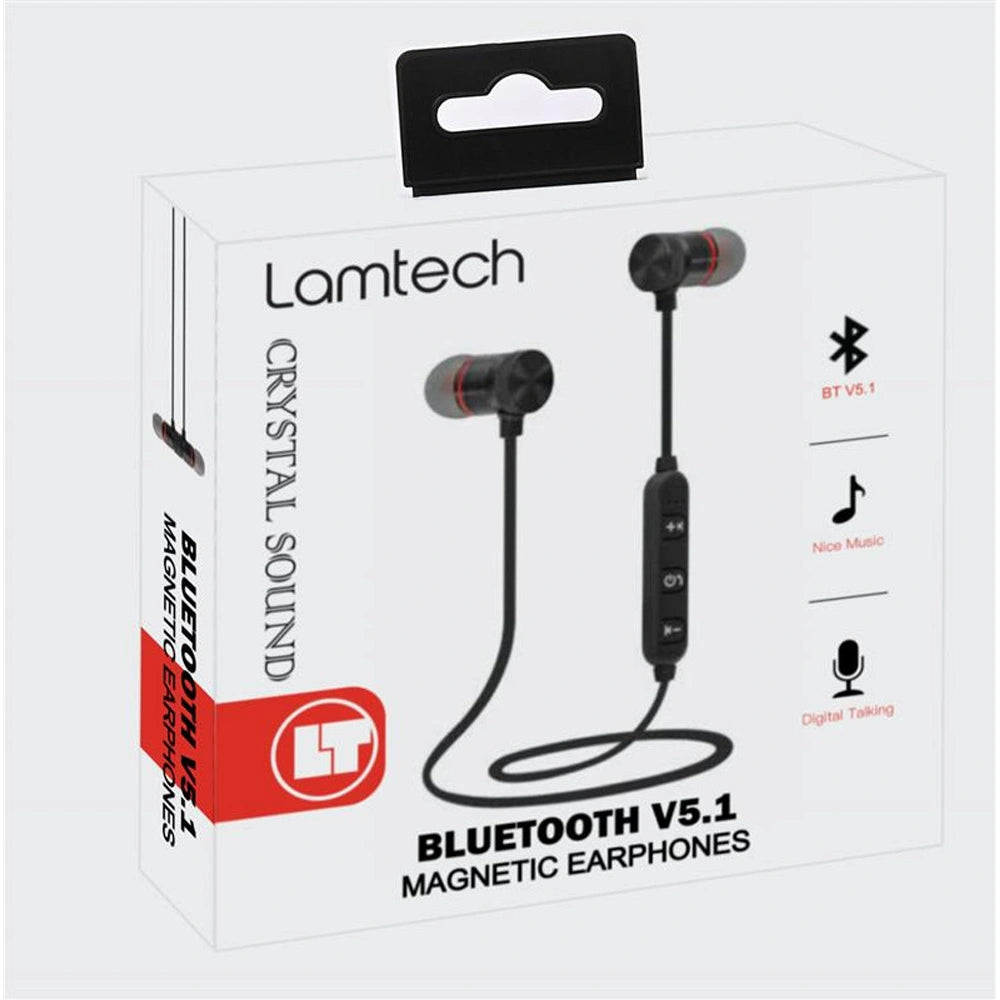 LAMTECH BLUETOOTH V5.1 MAGNETIC EARPHONES