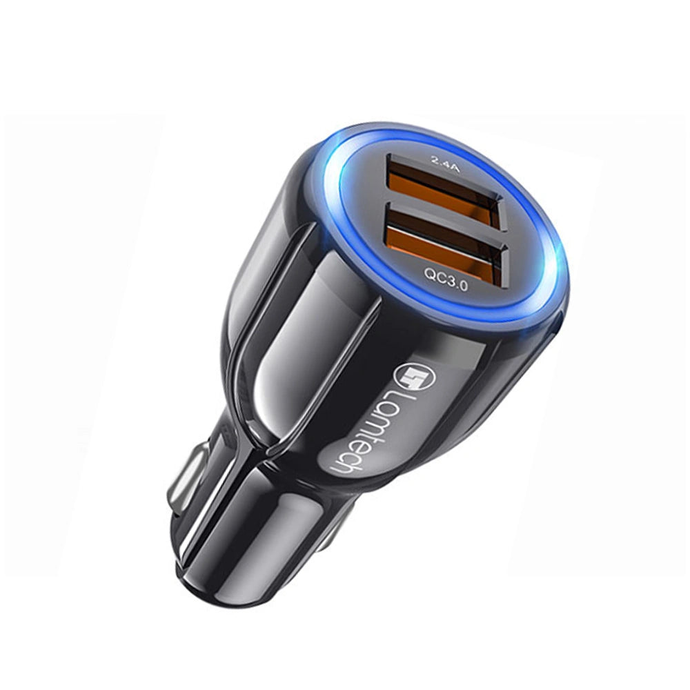 LAMTECH CAR QUICK CHARGER QC3.0 3.1A BLACK