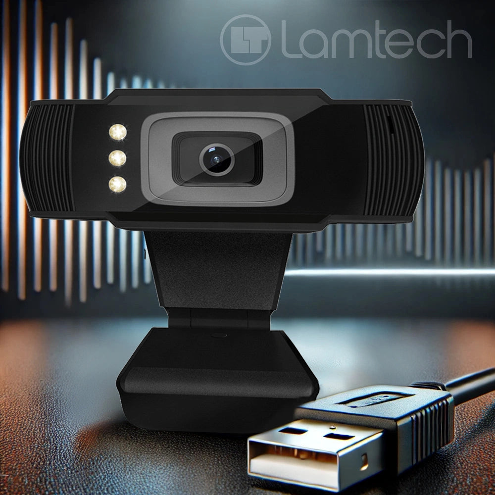 LAMTECH FULL HD USB WEB CAMERA WITH LED 1080P