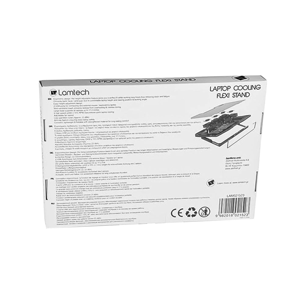 LAMTECH LAPTOP COOLING FLEXI STAND 6 FANS