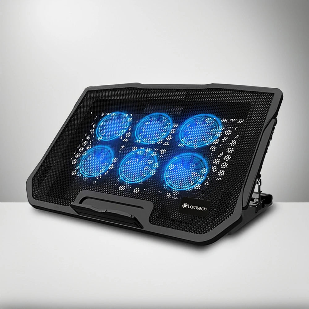 LAMTECH LAPTOP COOLING FLEXI STAND 6 FANS