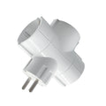 LAMTECH POWER SOCKET SPLITTER WITH 3 SCHUKO OUTLETS WHITE