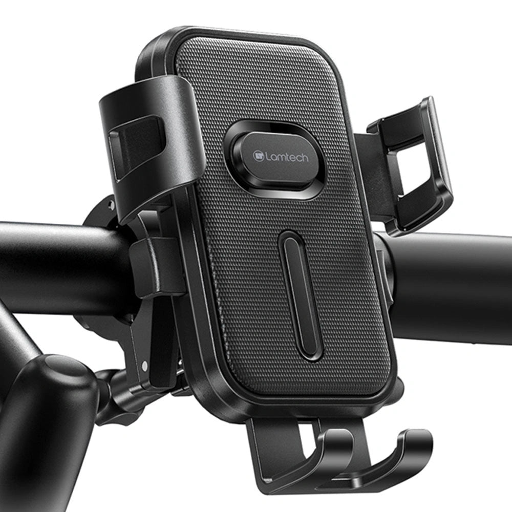 LAMTECH SMARTPHONE HOLDER FOR BIKE OR SCOOTER UP TO 7' BLACK