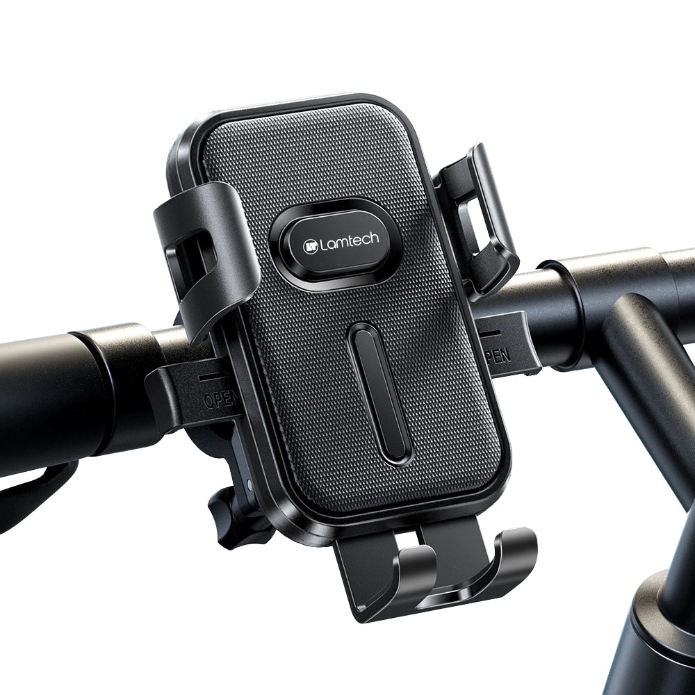 LAMTECH SMARTPHONE HOLDER FOR BIKE OR SCOOTER UP TO 7' BLACK