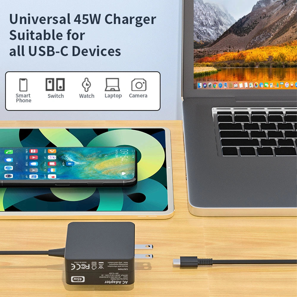 LAMTECH TYPE-C POWER ADAPTER 45W