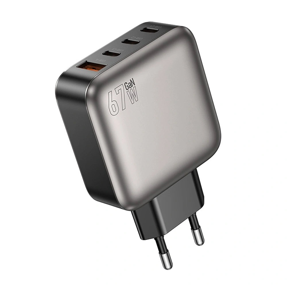 LAMTECH FOUR PORTS GaN CHARGER PD67W GREY