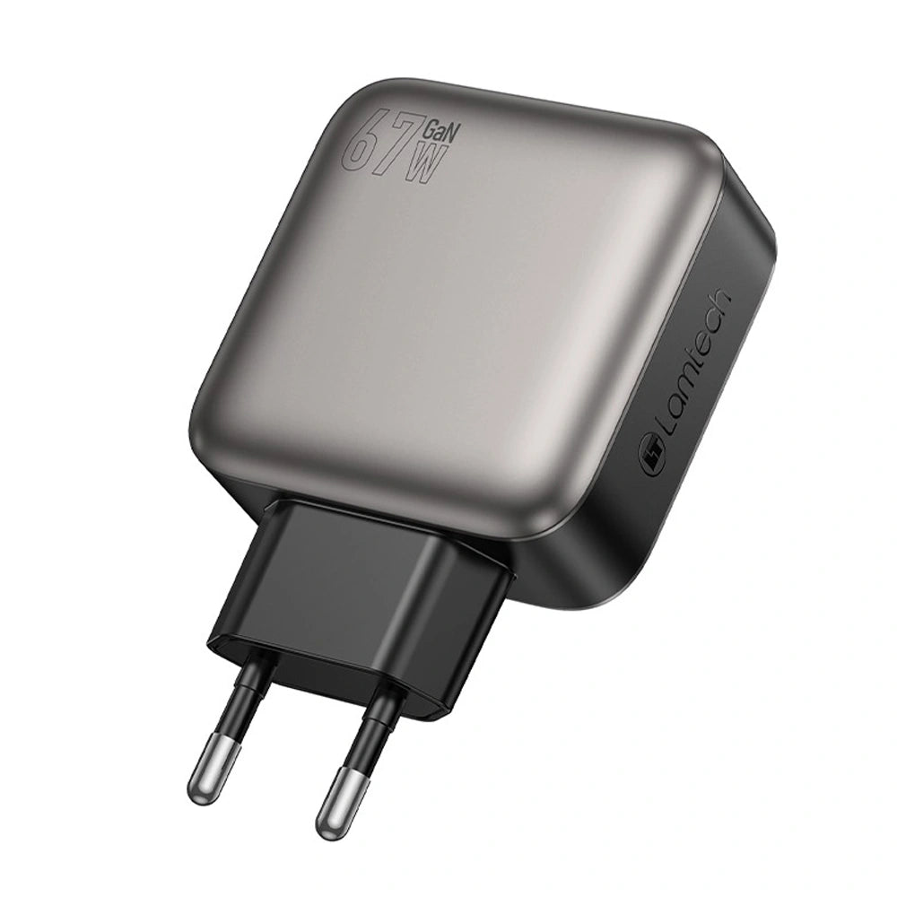 LAMTECH FOUR PORTS GaN CHARGER PD67W GREY