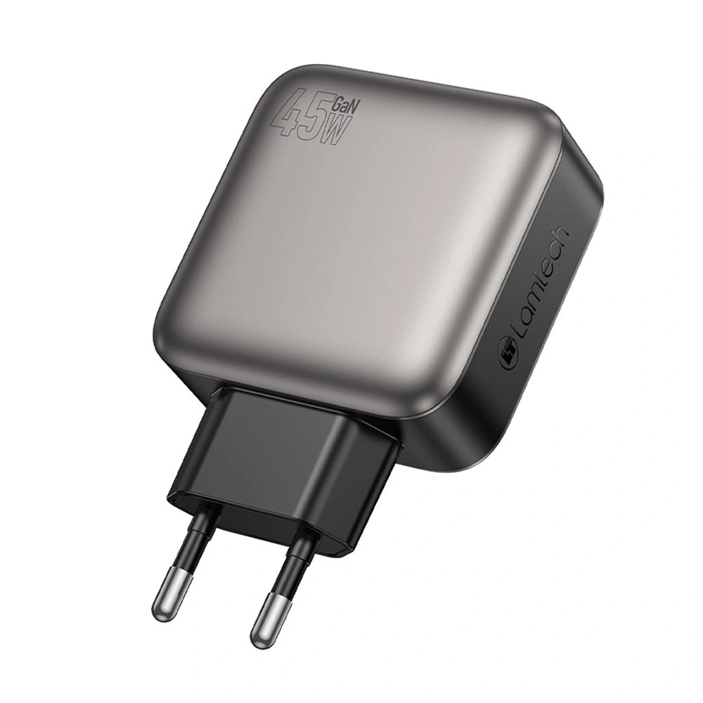 LAMTECH THREE PORTS GaN CHARGER PD45W GREY