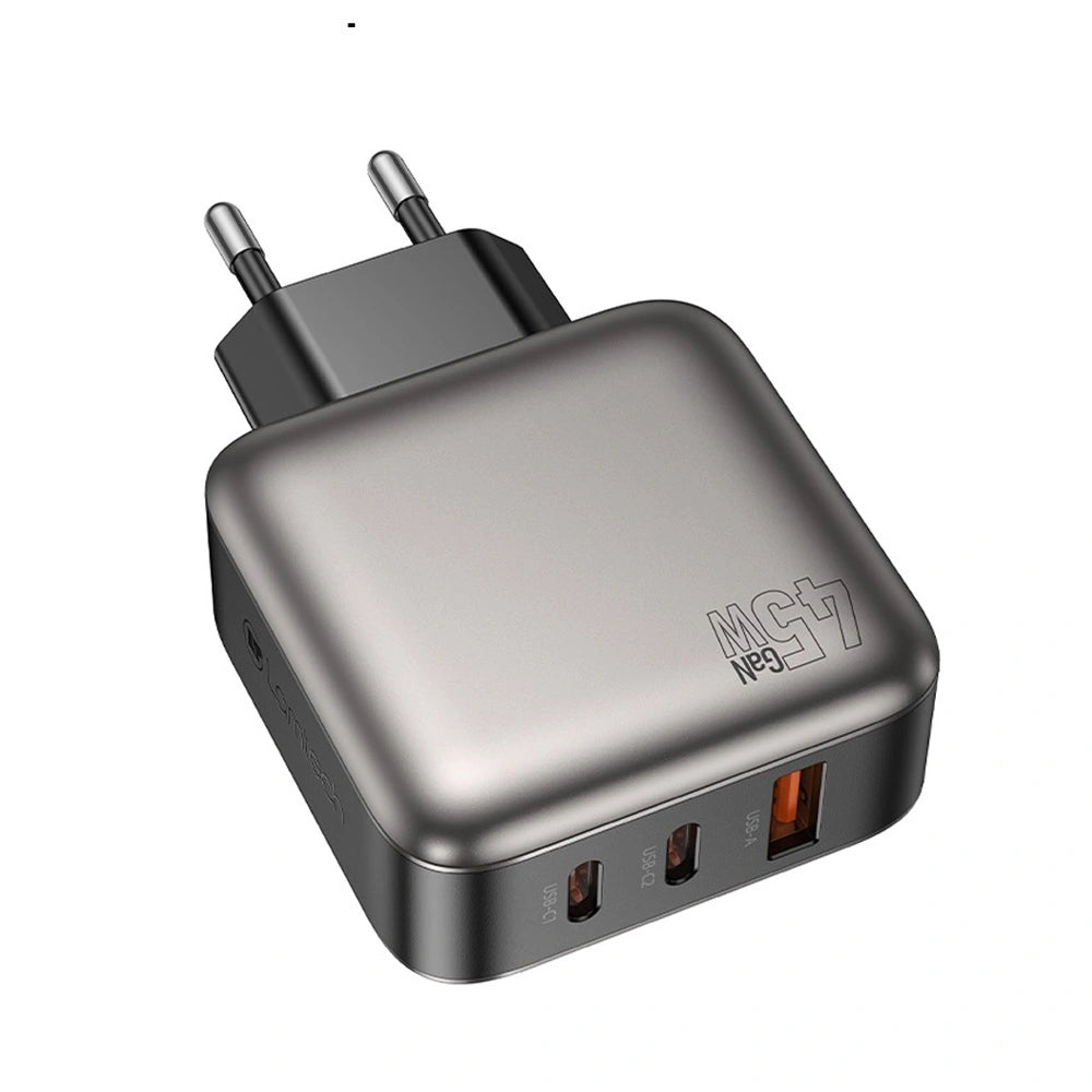 LAMTECH THREE PORTS GaN CHARGER PD45W GREY