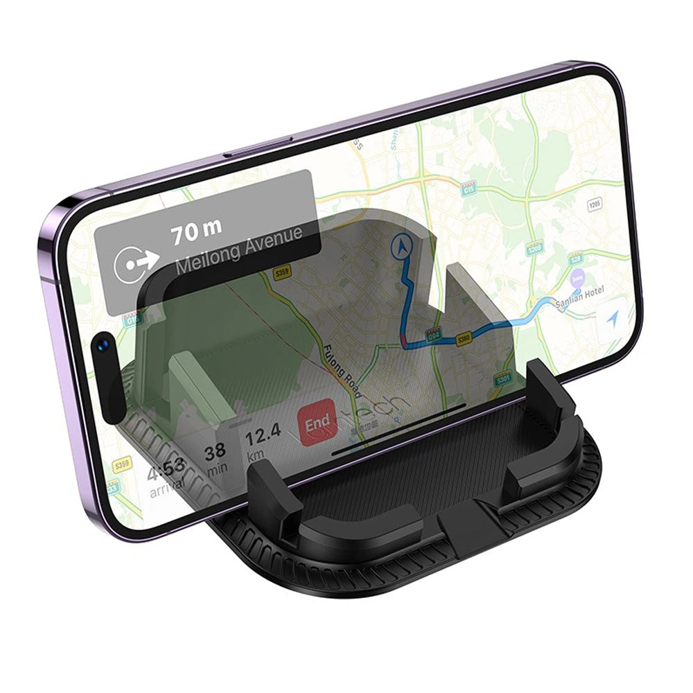 LAMTECH DASHBOARD CAR HOLDER 2-ANGLE ADJUSTMENT BLACK