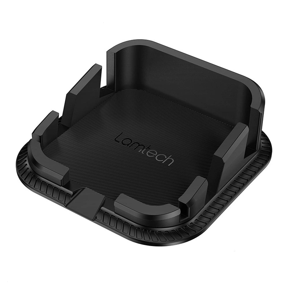 LAMTECH DASHBOARD CAR HOLDER 2-ANGLE ADJUSTMENT BLACK