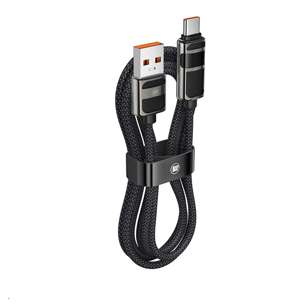 LAMTECH USB TO TYPE-C 5A HIGH POWER DISPLAY CHARGE & DATA CABLE 66W 1.2M BLACK