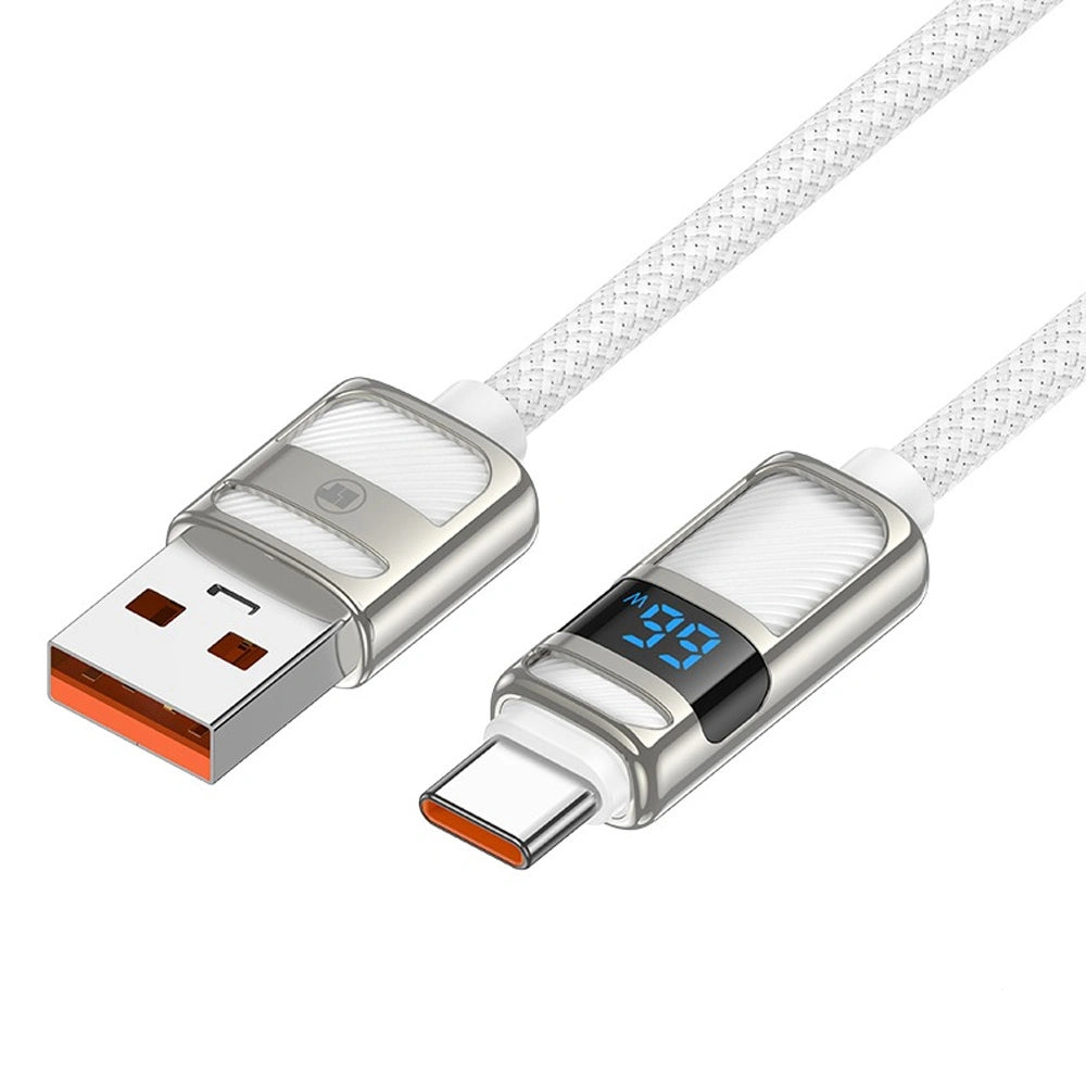 LAMTECH USB TO TYPE-C 5A HIGH POWER DISPLAY CHARGE & DATA CABLE 66W 1.2M WHITE