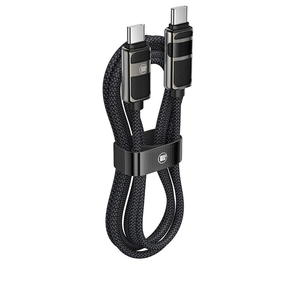 LAMTECH TYPE-C TO TYPE-C 3A HIGH POWER DISPLAY CHARGE & DATA CABLE 60W 1.2M BLACK