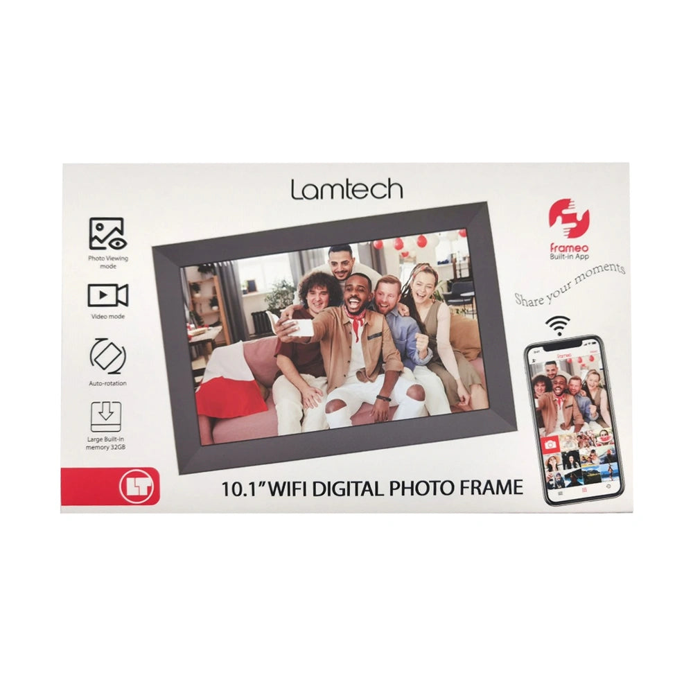 LAMTECH 10.1' WIFI DIGITAL PHOTO FRAME BLACK
