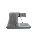 LAMTECH 3-IN-1 FOLDABLE WIRELESS CHARGER STAND 15W COMPATIBLE WITH APPLE DEVICES BLACK