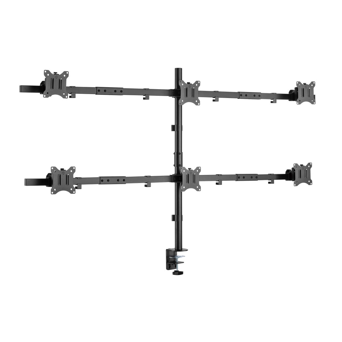 SBOX TABLE STAND FOR 6 MONITORS 17'-32' VESA 100x100 MAX
