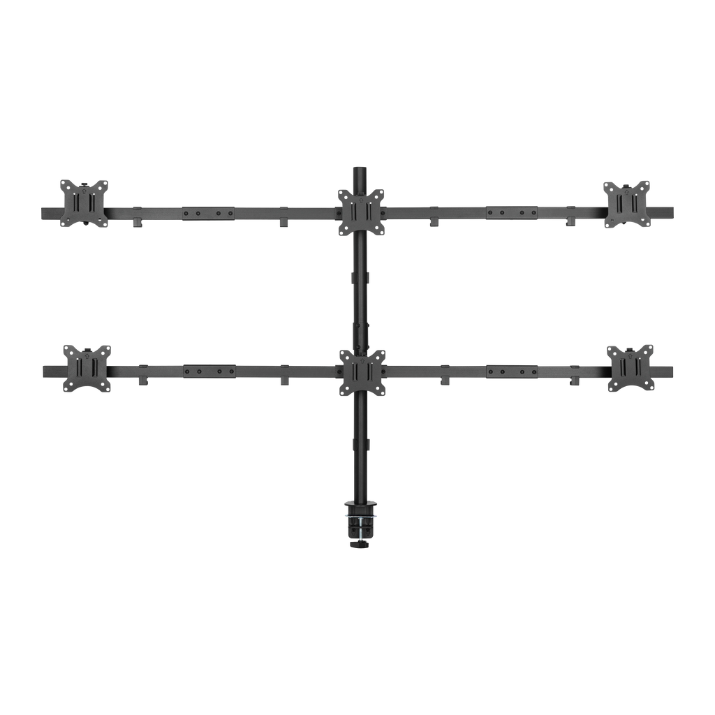 SBOX TABLE STAND FOR 6 MONITORS 17'-32' VESA 100x100 MAX