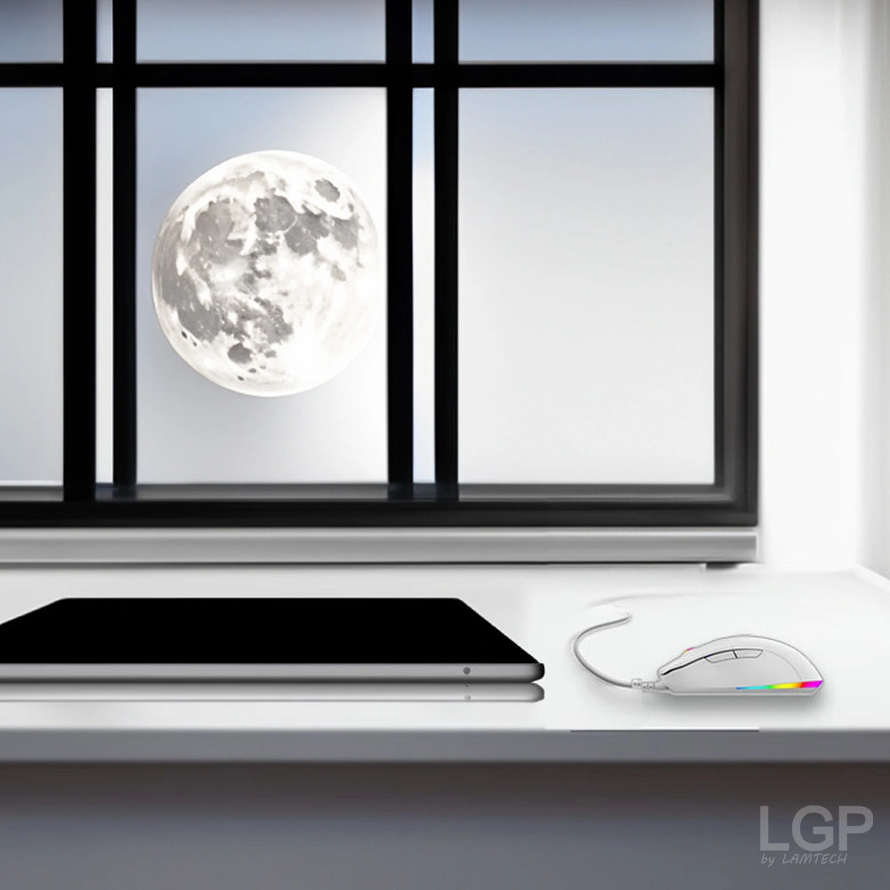 LAMTECH RGB GAMING MOUSE 6400DPI WHITE 'WHITE MOON'