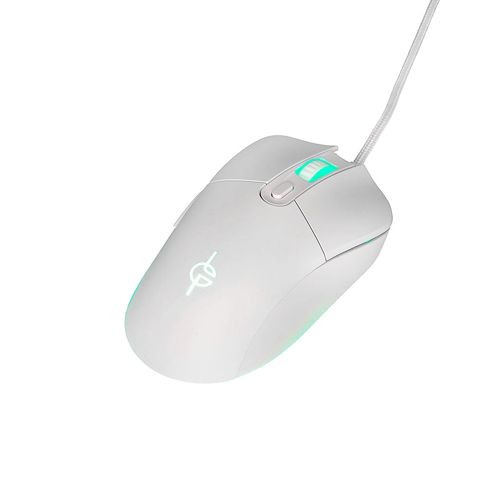 LAMTECH RGB GAMING MOUSE 6400DPI WHITE 'WHITE MOON'