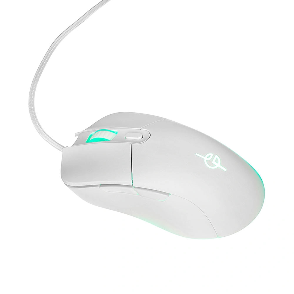 LAMTECH RGB GAMING MOUSE 6400DPI WHITE 'WHITE MOON'