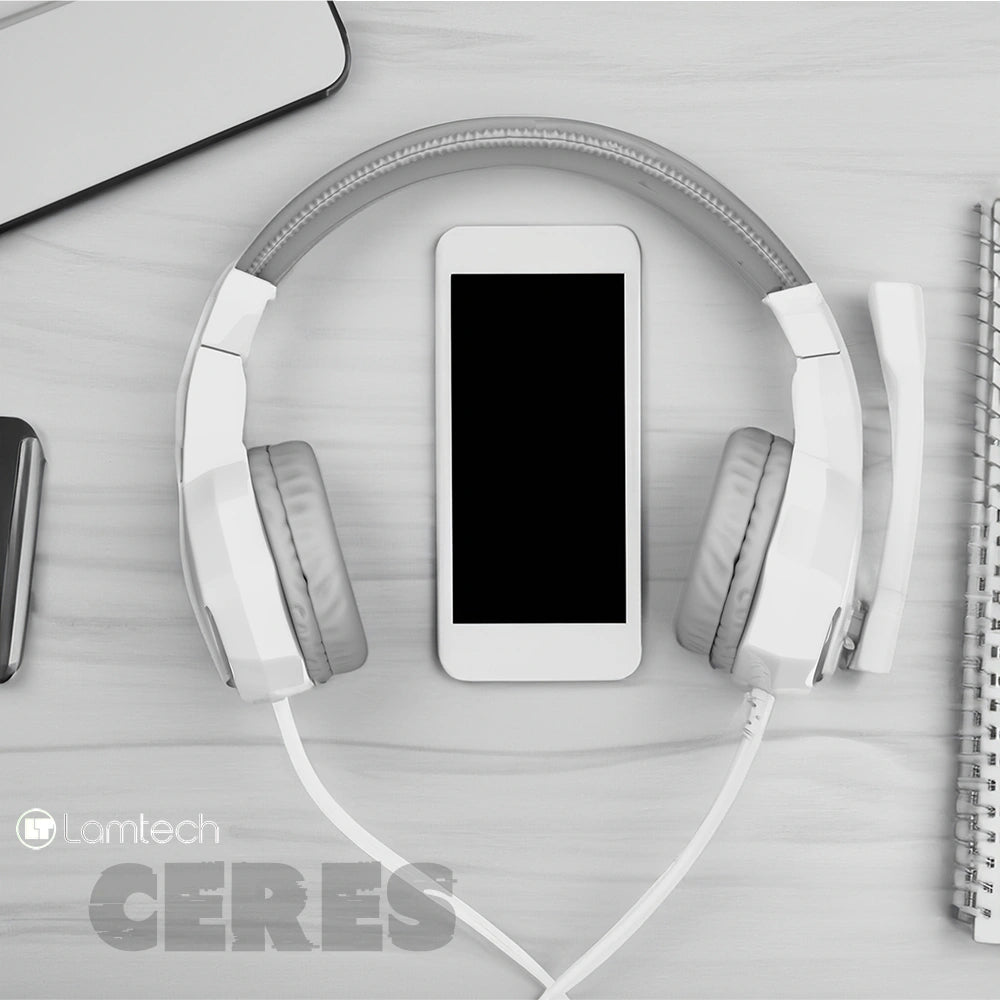 LAMTECH HEADSET JACK WHITE 'CERES'