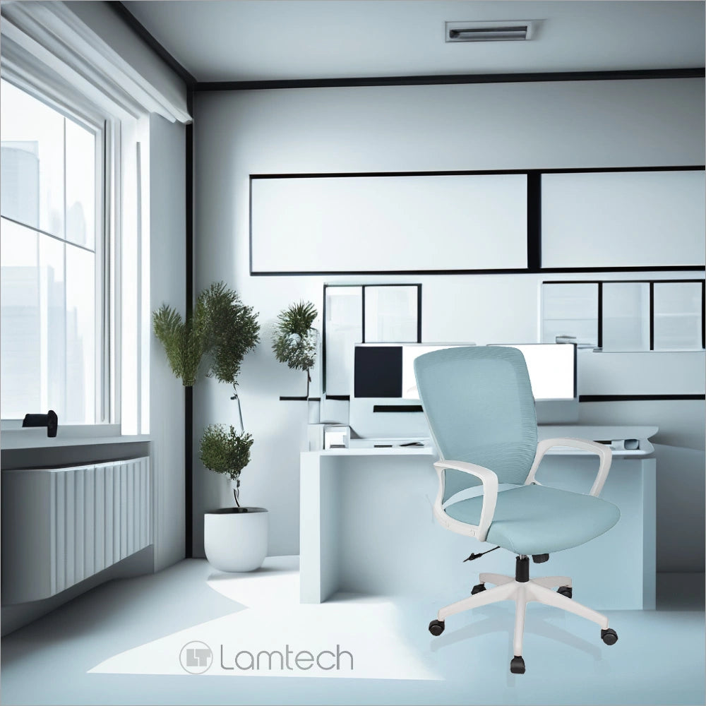 LGP OFFICE CHAIR RHEA WHITE/L.BLUE