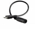 DC 5.5*2.1 Female to Micro USB Male Cable Adapter Converter