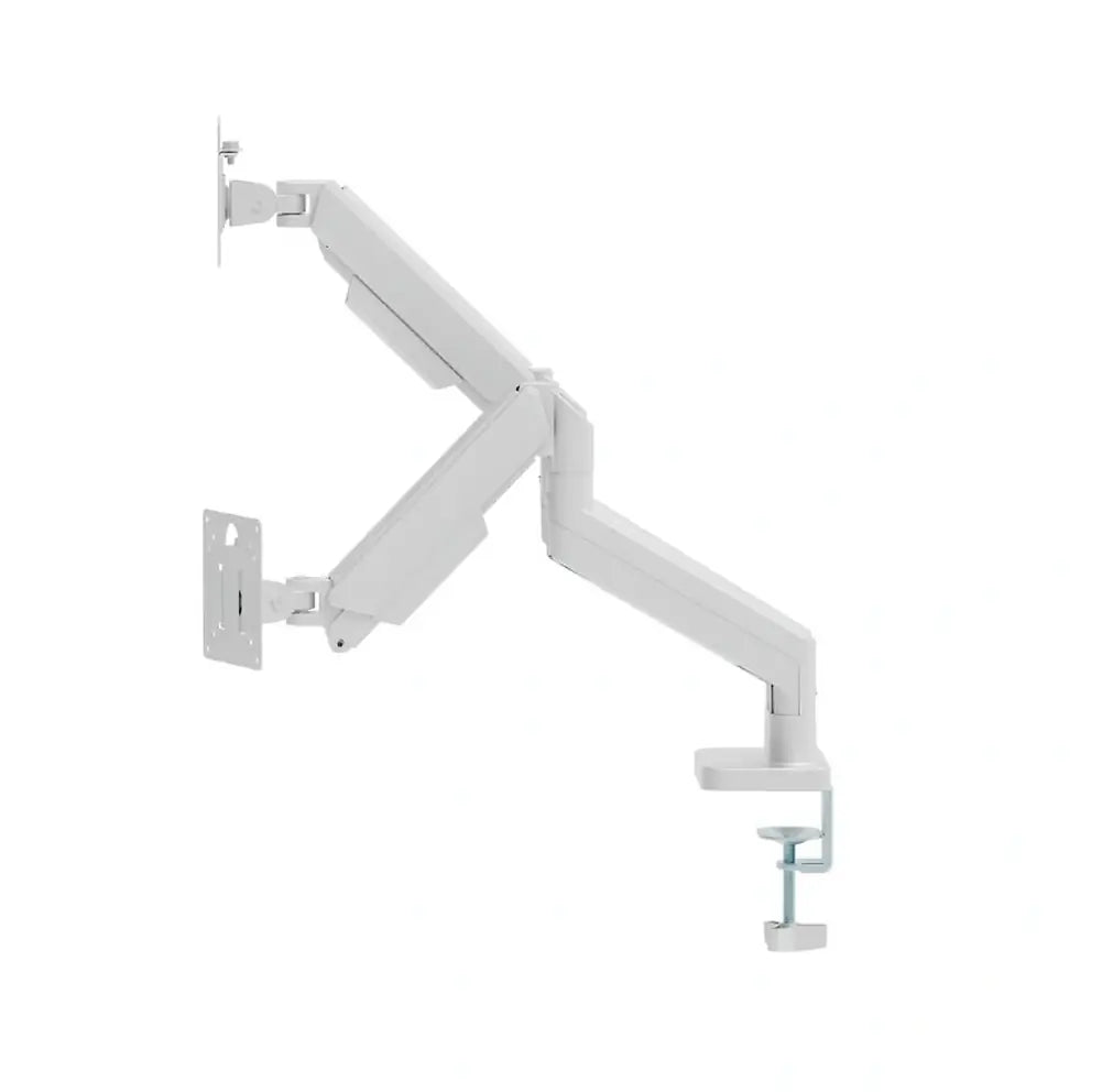 GEMBIRD DESK MOUNTED ADJUSTABLE DOUBLE MONITOR ARM 17'-32' WHITE