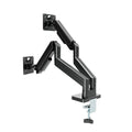 GEMBIRD DESK MOUNTED ADJUSTABLE DOUBLE MONITOR ARM 17'-32' BLACK
