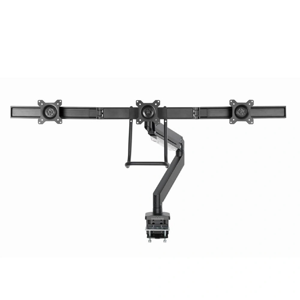 GEMBIRD DESK MOUNTED ADJUSTABLE MONITOR ARM FOR 3 MONITORS BLACK