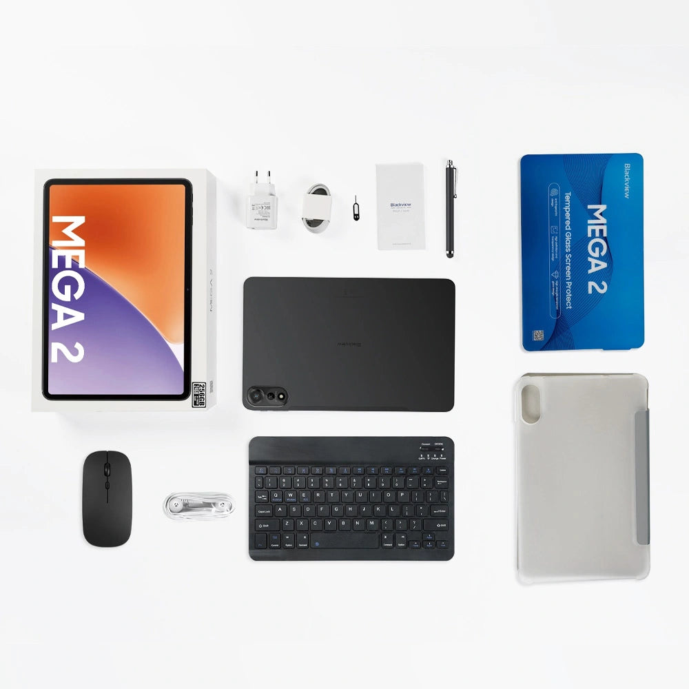BLACKVIEW OCTA-CORE TABLET 12' (12GB+256GB) MEGA 2 SET 4G ANDROID 15  GREY