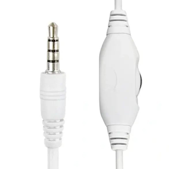 GEMBIRD JACK STEREO HEADSET WHITE WITH RED RING