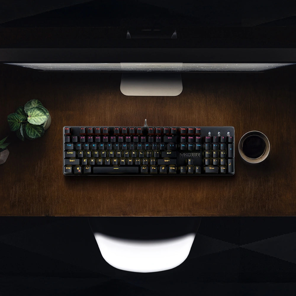 ARMAGGEDDON OPTICAL MECHANICAL RGB KEYBOARD MKO-13R BLACK