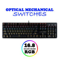 ARMAGGEDDON OPTICAL MECHANICAL RGB KEYBOARD MKO-13R BLACK