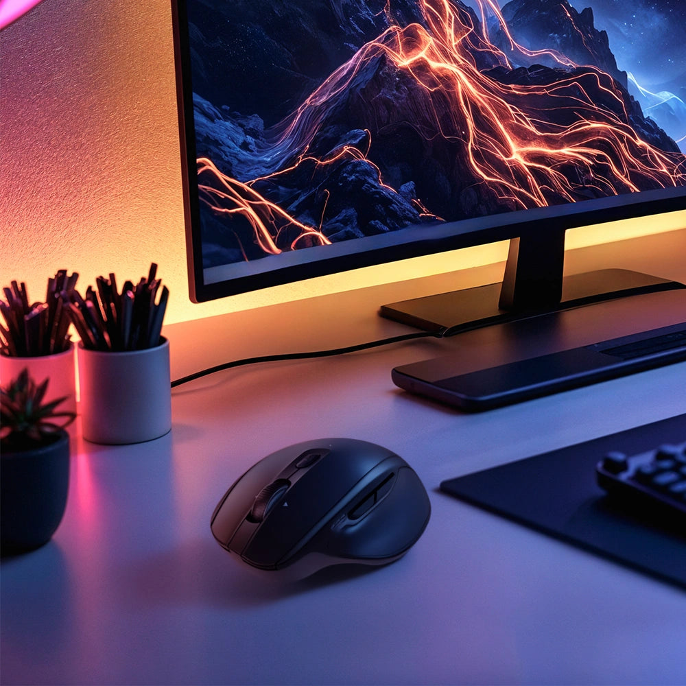 GEMBIRD DUAL-MODE 6-BUTTON WIRELESS MOUSE BLACK