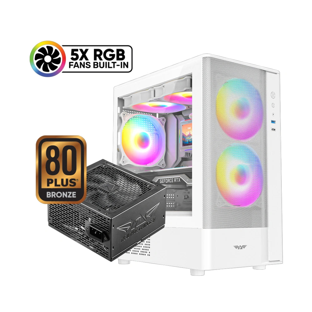 ARMAGGEDDON GAMING PC CASE AQUARON NEMO 3 WHITE