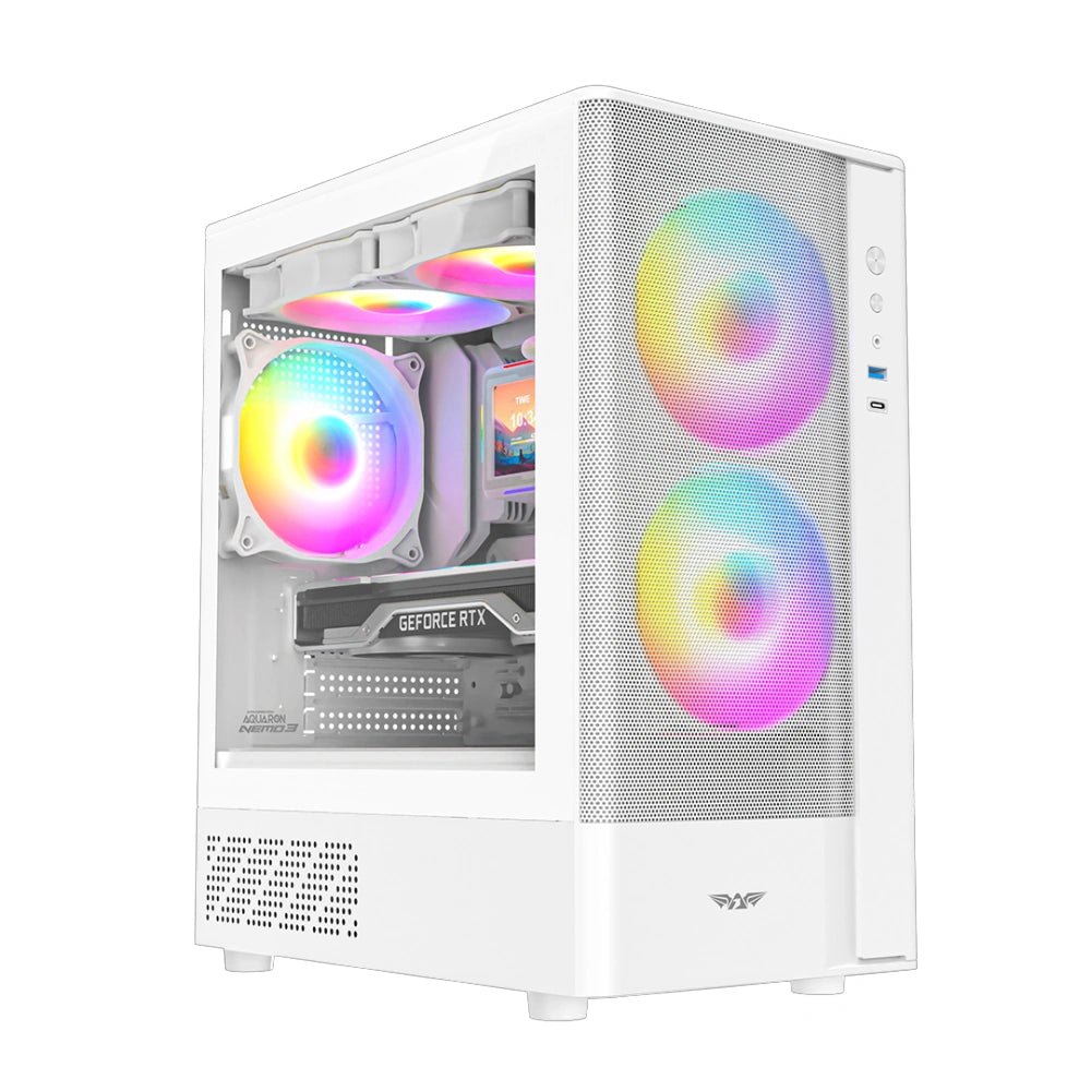 ARMAGGEDDON GAMING PC CASE AQUARON NEMO 3 WHITE