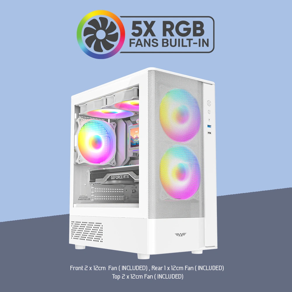 ARMAGGEDDON GAMING PC CASE AQUARON NEMO 3 WHITE
