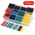 530pcs/lot heat shrink tube 2:1 Heat Shrink Tubing set 9 sizes 5 colors (Θερμοσυστελλόμενα)