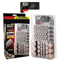Grids Battery Capacity Tester Storage Box Transparent