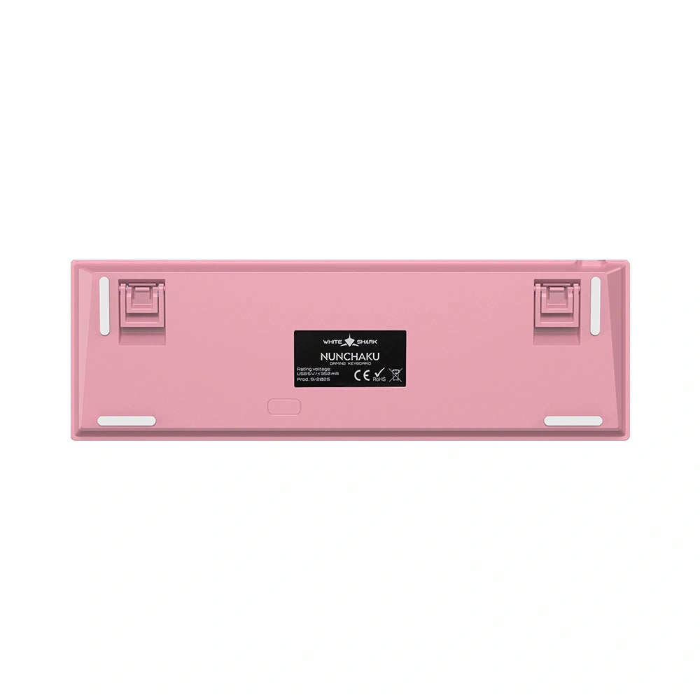 WHITE SHARK MECH KEYBOARD US LAYOUT GK-007411 RED SWITCH PINK GRADIENT
