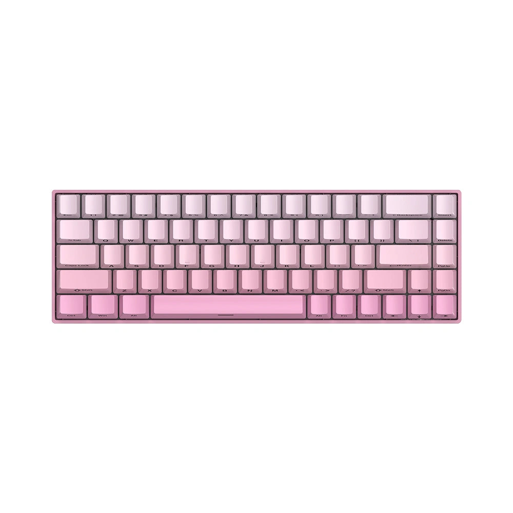 WHITE SHARK MECH KEYBOARD US LAYOUT GK-007411 RED SWITCH PINK GRADIENT