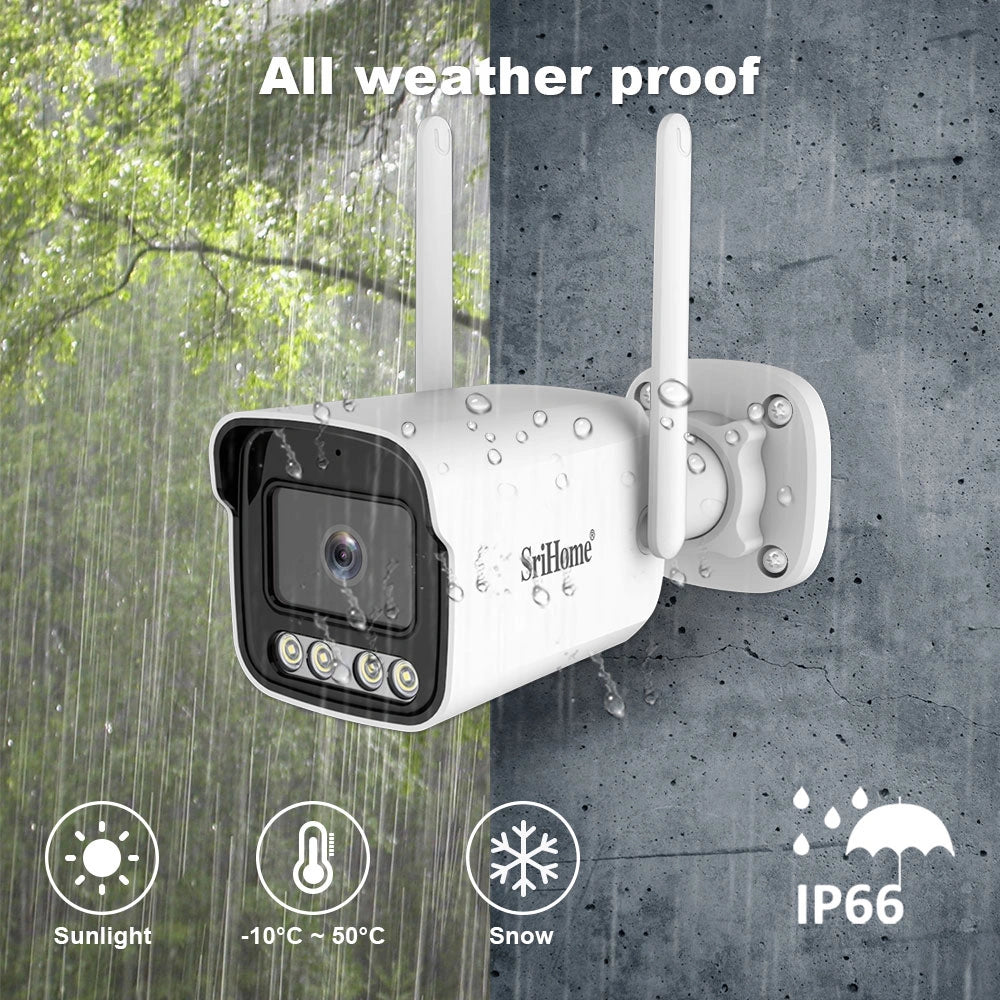 SRIHOME 5MP FHD 4CH WIRELESS NVR KIT
