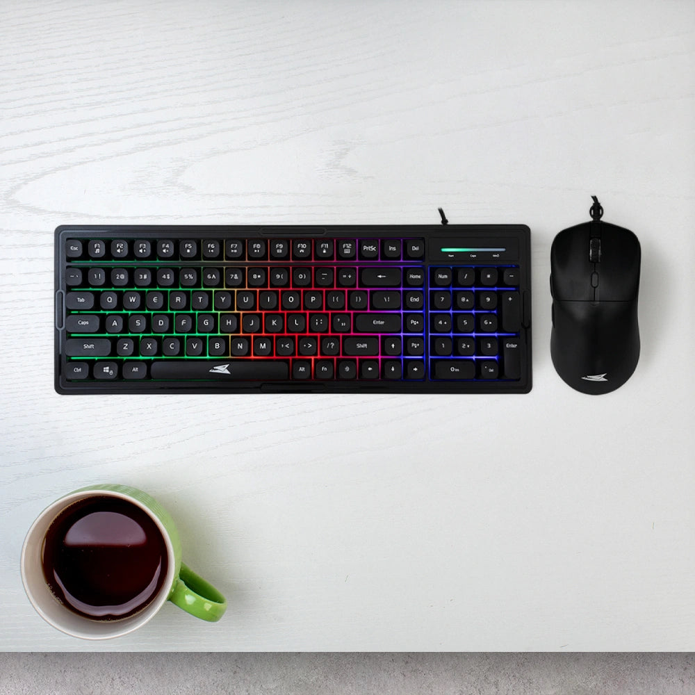 BARACUDA GAMING COMBO KEYBOARD AND MOUSE BGC-012 ORCA BLACK