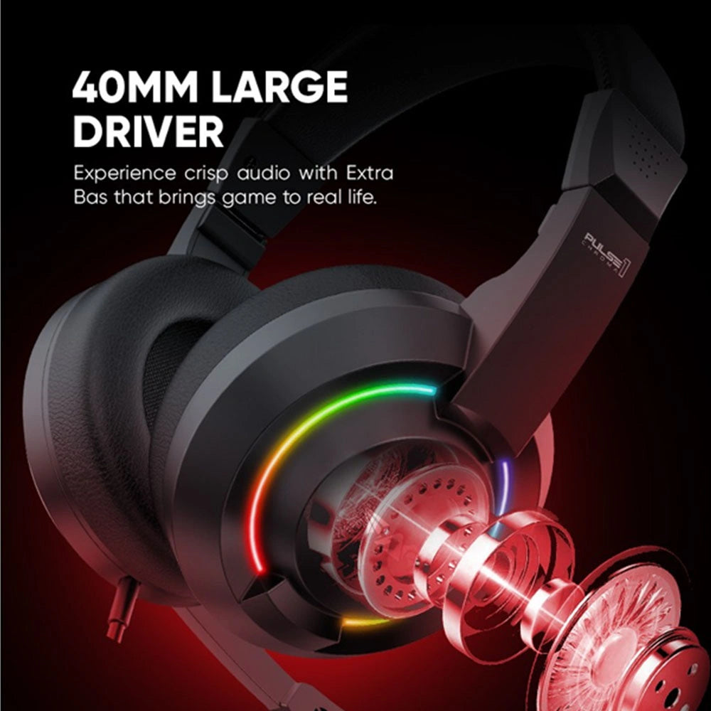 ARMMAGGEDDON GAMING HEADSET RGB 2.1 PULSE 1 CHROMA BLACK