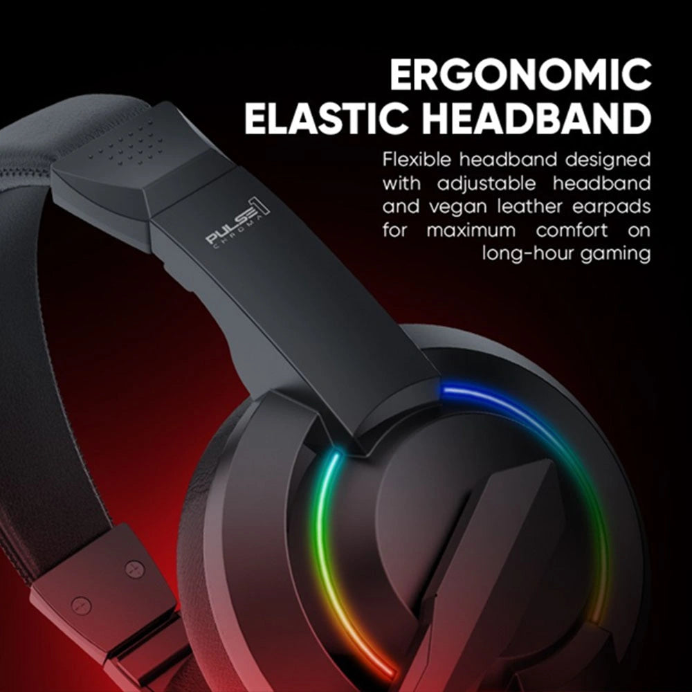 ARMMAGGEDDON GAMING HEADSET RGB 2.1 PULSE 1 CHROMA BLACK