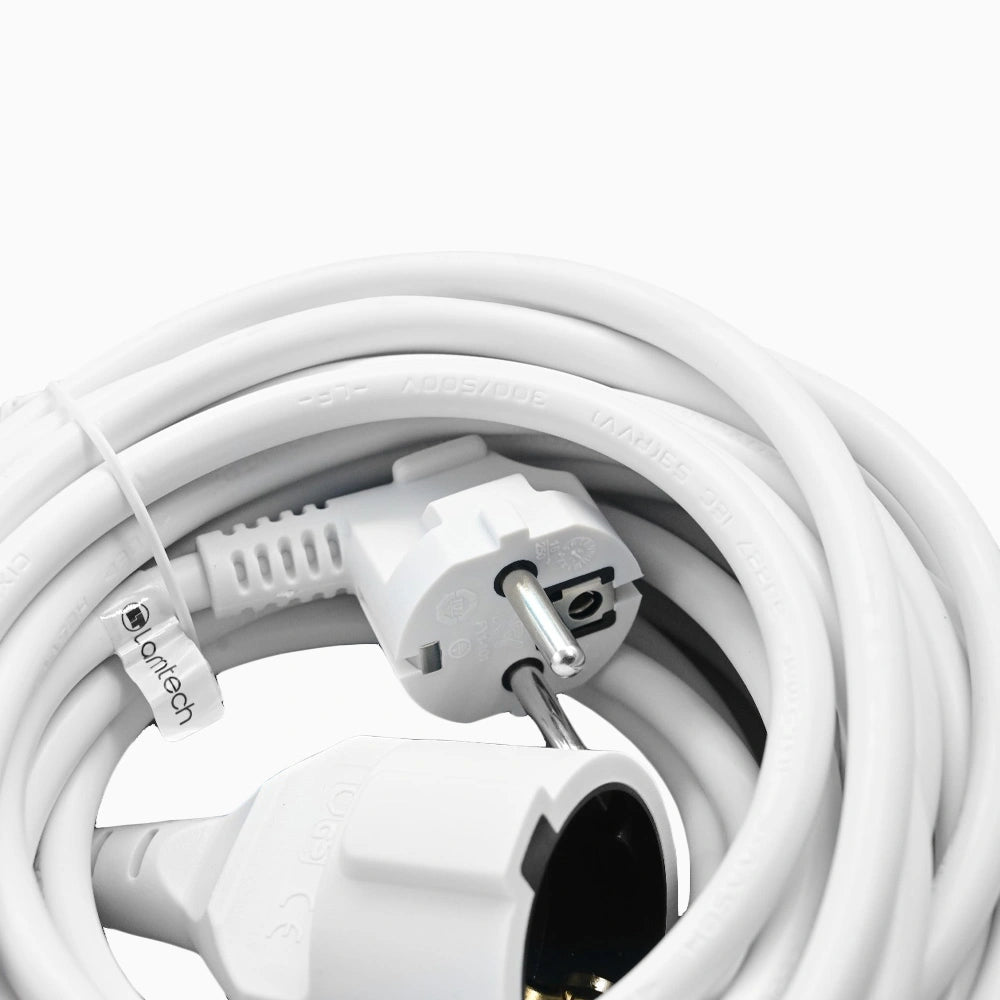 LAMTECH EXTENSION CORD WITH CHILDREN PROTECTION 5M WHITE